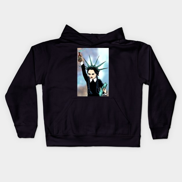 Liberty Goth Kids Hoodie by Robisrael